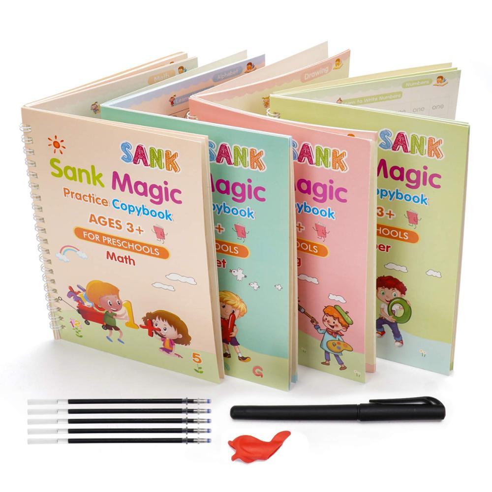 Children’s English Writing Practice Copybook – Fun Learning Stickers Included